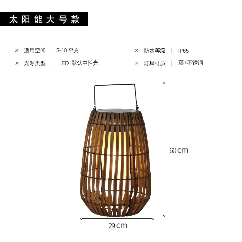 lampadaire solaire décoratif pour jardin et extérieur