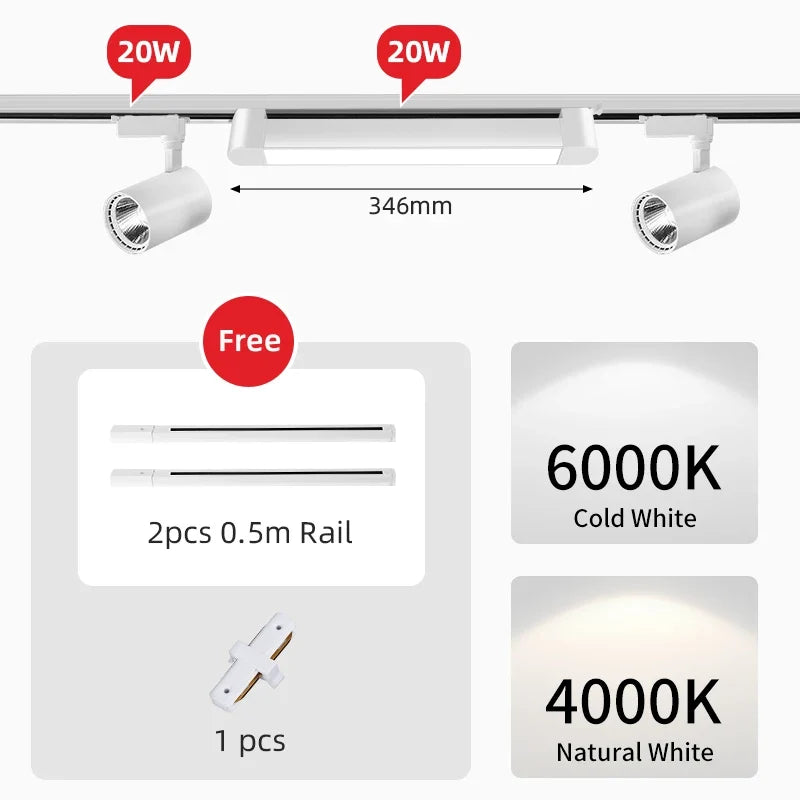 plafonnier sur rail design pour intérieur et éclairage moderne