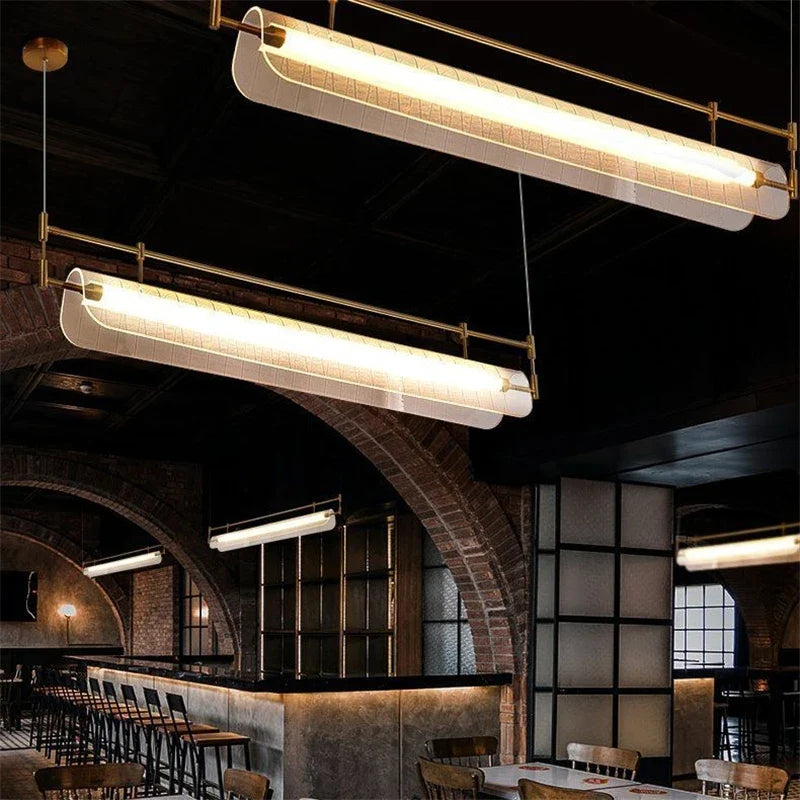 suspension minimalistes italiennes en acrylique led modernes