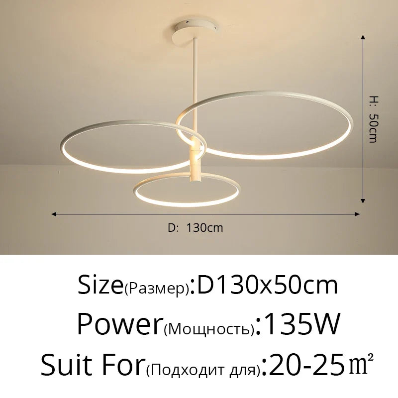 lustre led créatif moderne de luxe pour éclairage intérieur