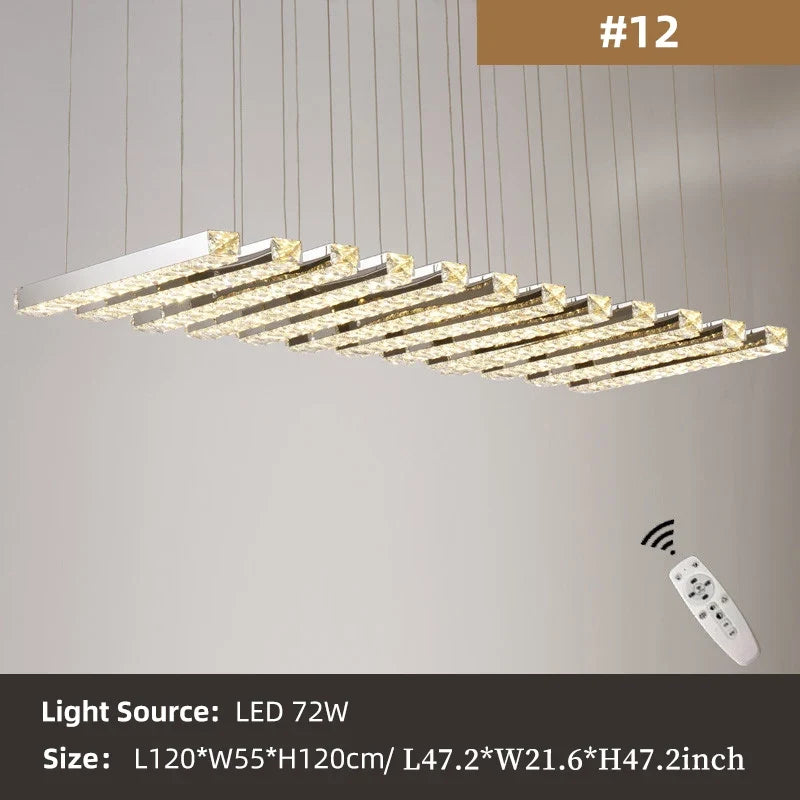 Modern Luxury Creative Led Crystal Chandelier Dining Room, Living Room, Kitchen Table, Meeting Room, Bedroom Lighting Chandelier