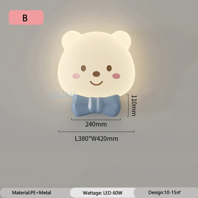 plafonnier adorable bonnet de nuit pour chambre d'enfant décorative