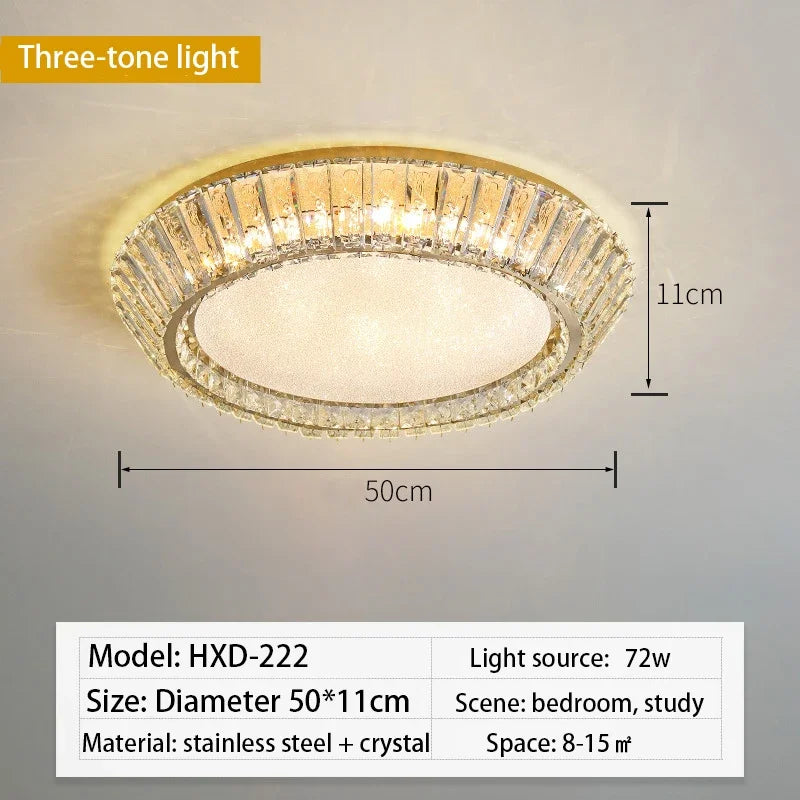 plafonnier en cristal de luxe pour décoration intérieure élégante