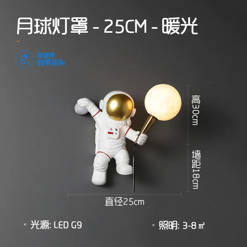 applique murale astronaute décoration chambre enfant créative