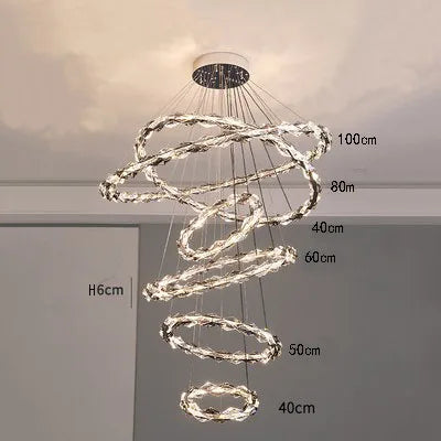 lustre moderne en cristal pour ambiance élégante et minimaliste