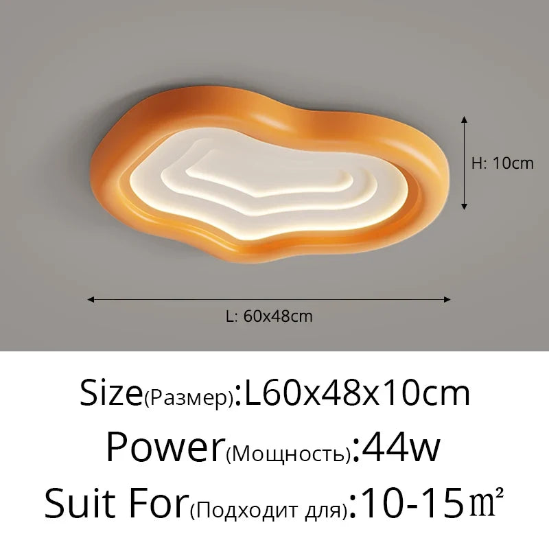 plafonnier moderne en résine style nuage protection yeux