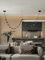 lustre en cuir nordique design pour éclairage suspendu décoratif