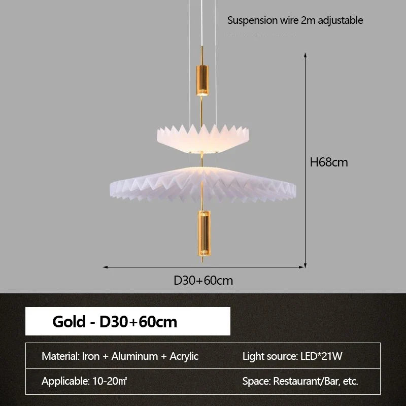 lustre minimaliste led art créatif pour intérieur moderne