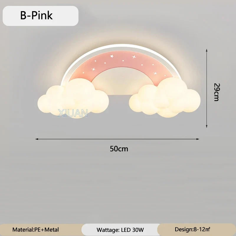Children Light Modern Cloud Bedroom Ceiling Lamps White PE Sconces Warm Astronaut Chandelier Light for Child Baby Room Decor