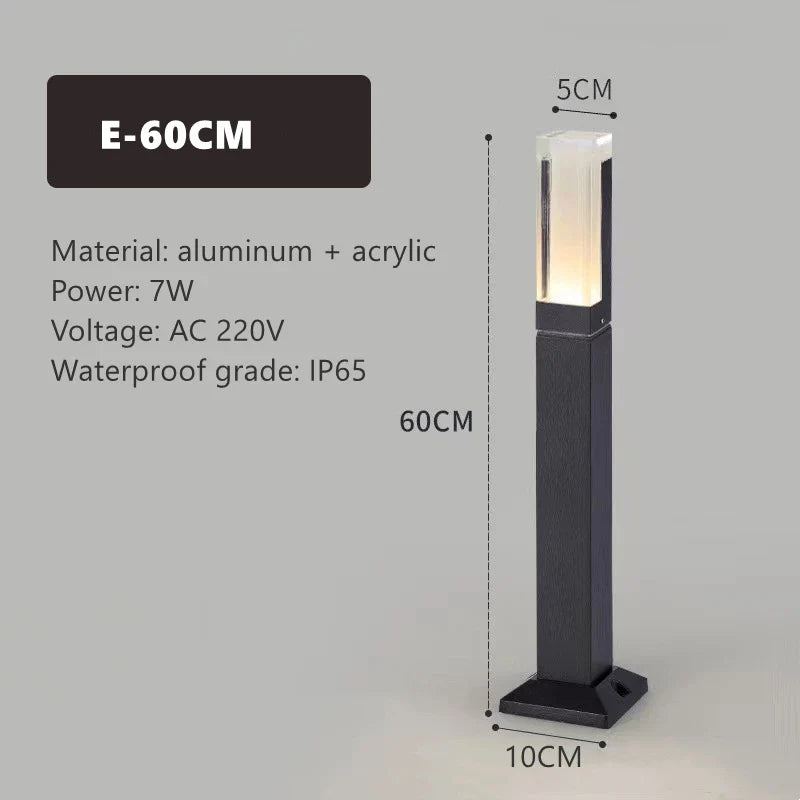 lampe led extérieure simple pour éclairage de jardin et paysage