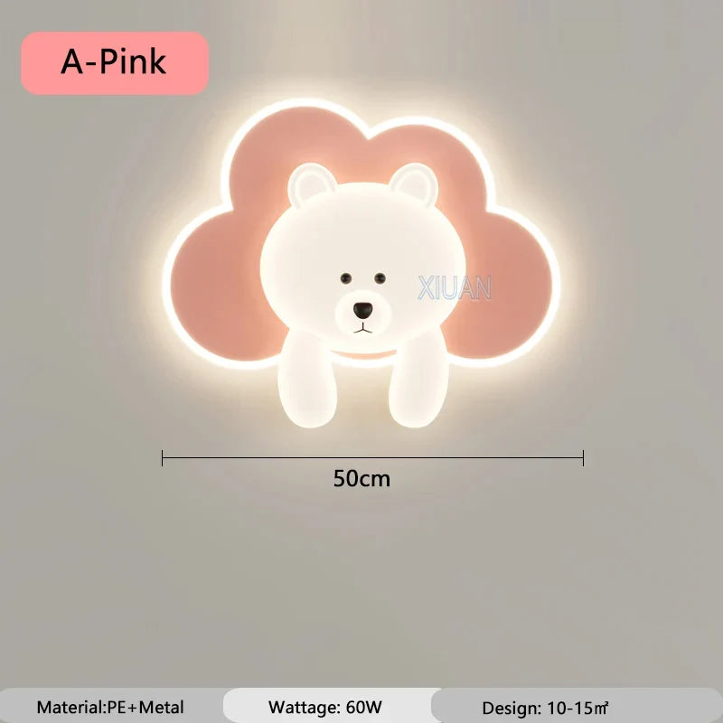 applique murale ourson nuage décoratif pour chambre enfant