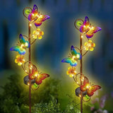 lampe solaire à led papillon décorative pour jardin extérieur