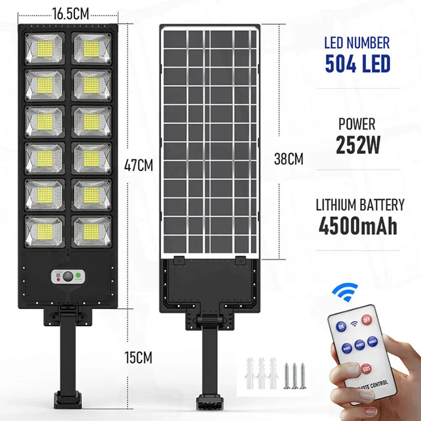 20000W Split Solar Street Light Outdoor Aluminum Solar Street Light Garden Sunlight House Remote Control Waterproof Wall Lamp