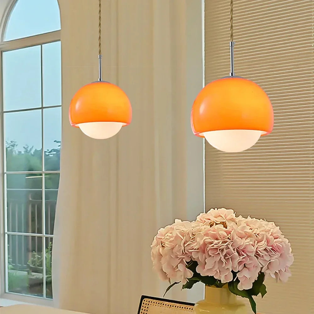 lampe suspendue nordique en verre pour intérieur décoratif