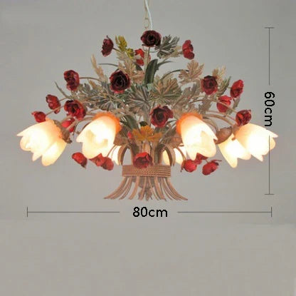 lustre en verre rétro américain pour décoration intérieure élégante