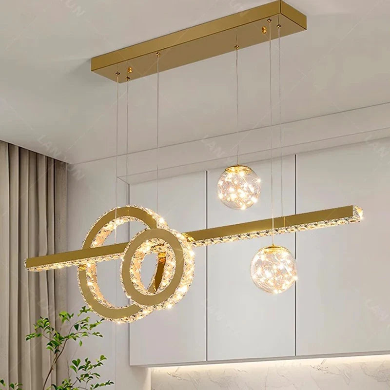 lampes de décoration modernes en cristal intelligent pour intérieur
