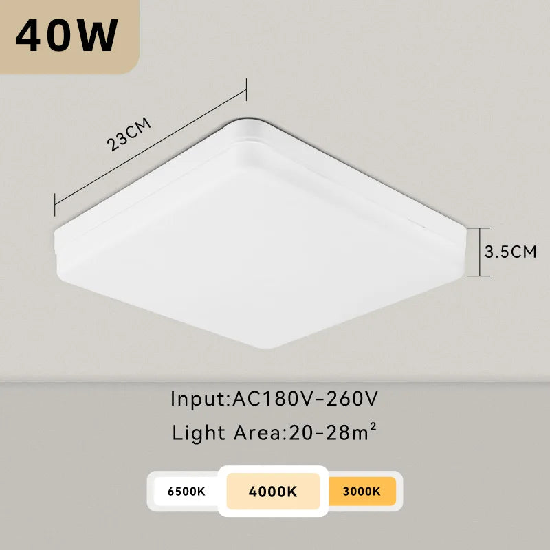 plafonnier led moderne carré pour intérieur design élégant