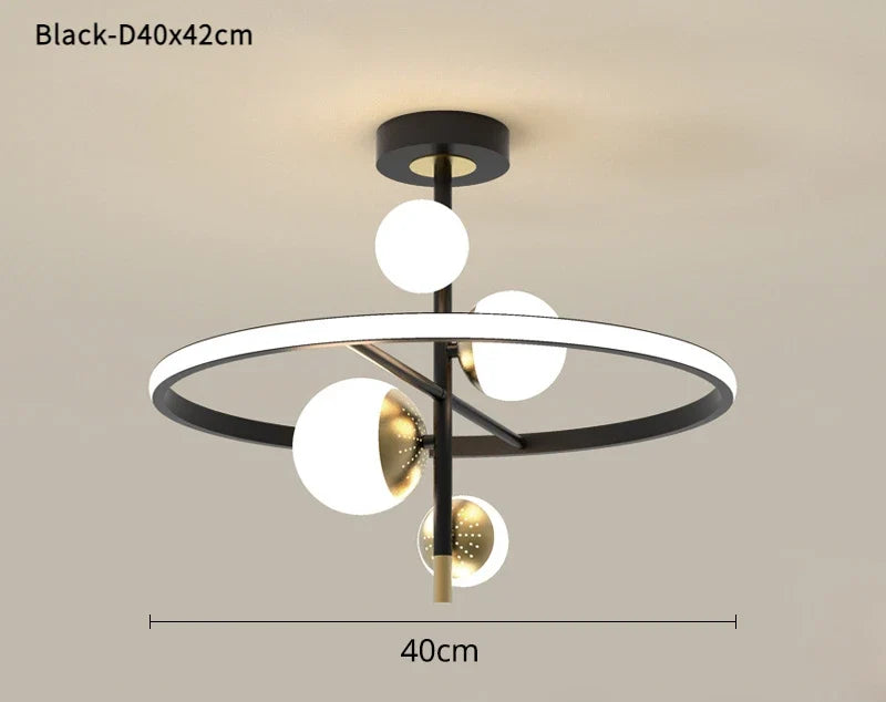 lustre led moderne nordique simple boule pour intérieur