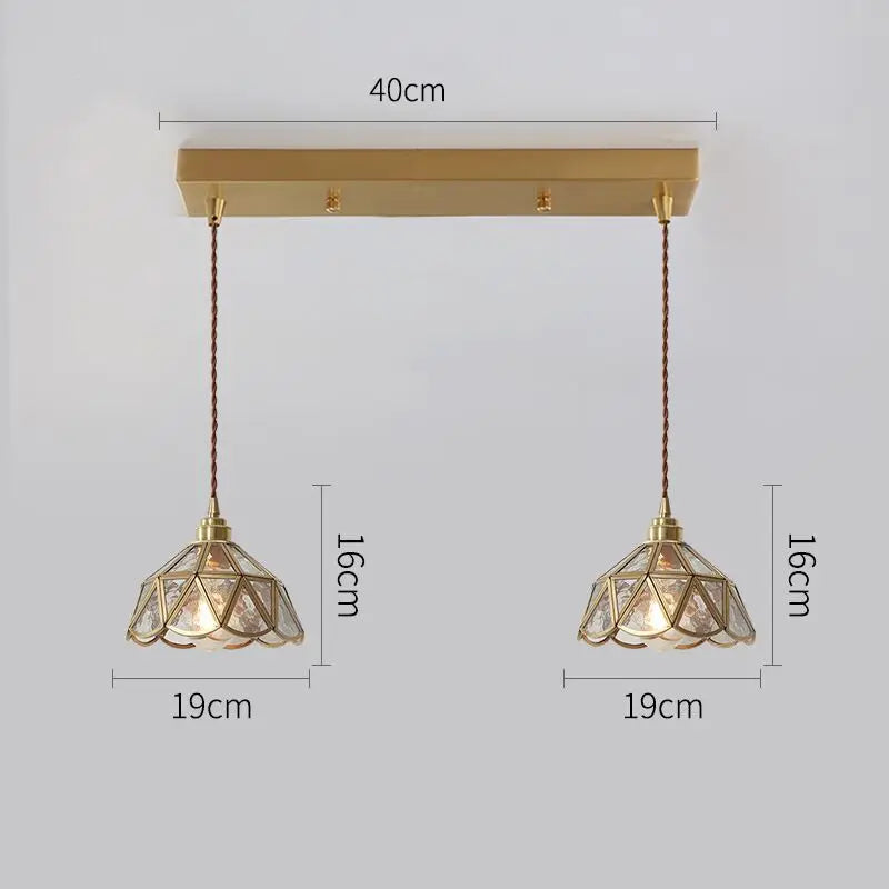 iwhd 2022 	 nordique verre led suspension luminaires cuivre moderne éclairage