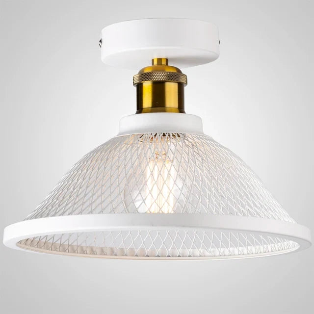 suspension Vintage rétro noir fer Net-Cage cuisine E27 LED pour chambre salon Restaurant