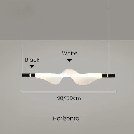 suspension design nordique tube lumineux pour intérieur décoratif