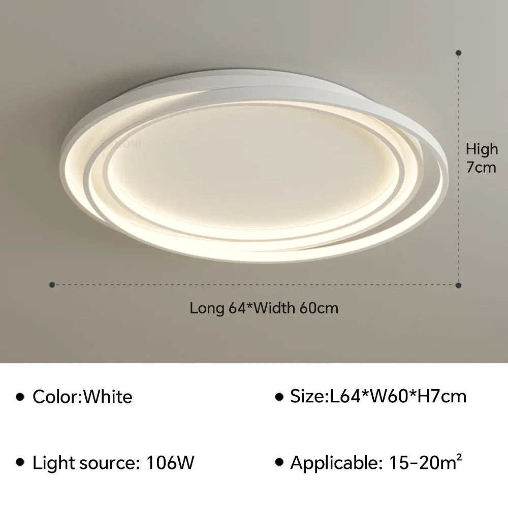 lustre led ultra mince moderne pour décoration intérieure