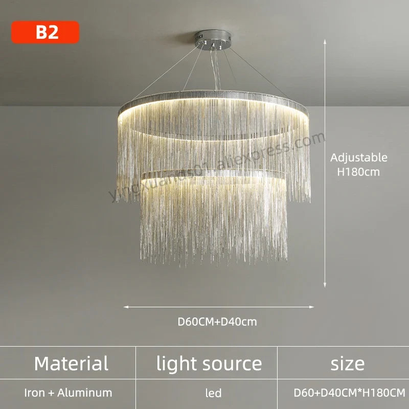 suspension design minimaliste avec pompon pour intérieur moderne