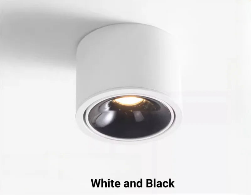 plafonnier led rond monté en surface à intensité variable