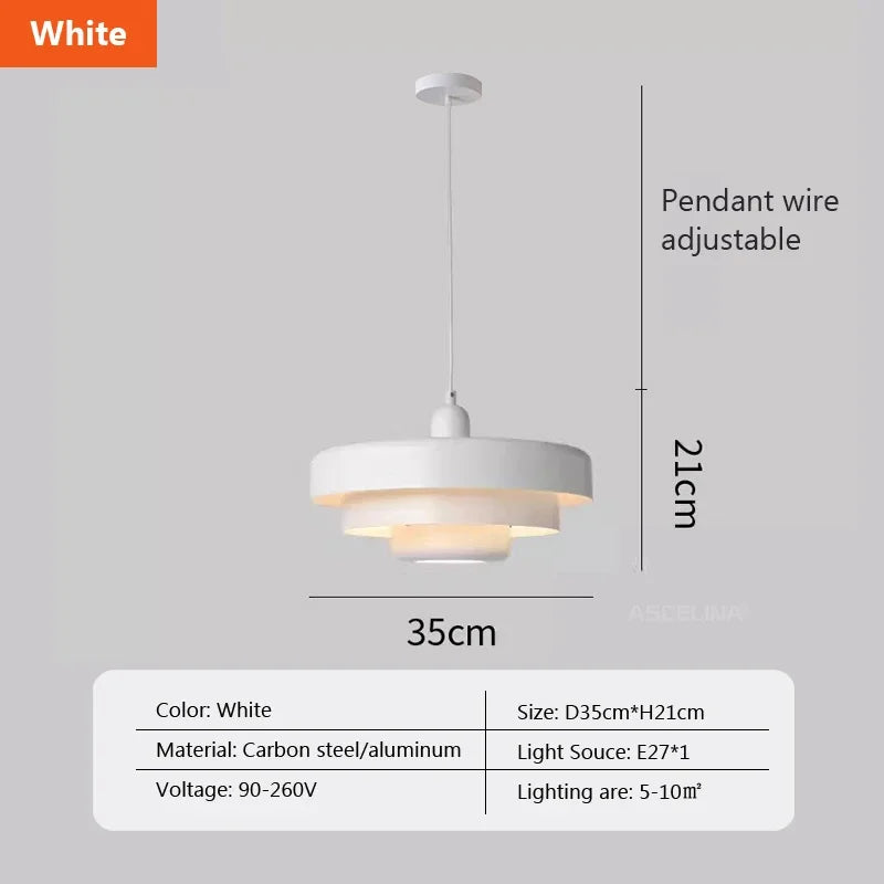 suspension led macaron en acier au carbone aluminium illuminations