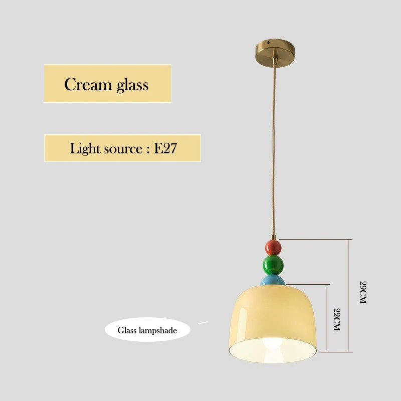 lustre créatif en verre pour une décoration nordique élégante