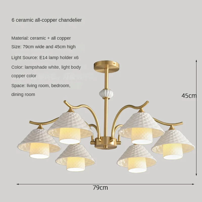 lampe de bureau en céramique cuivre avec angle réglable