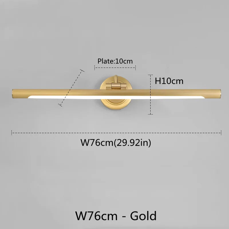 Américain Led salle de bain applique miroir lampe noir Bronze lampes de vanité pour la maison moderne intérieur appliques murales luminaire Makeu
