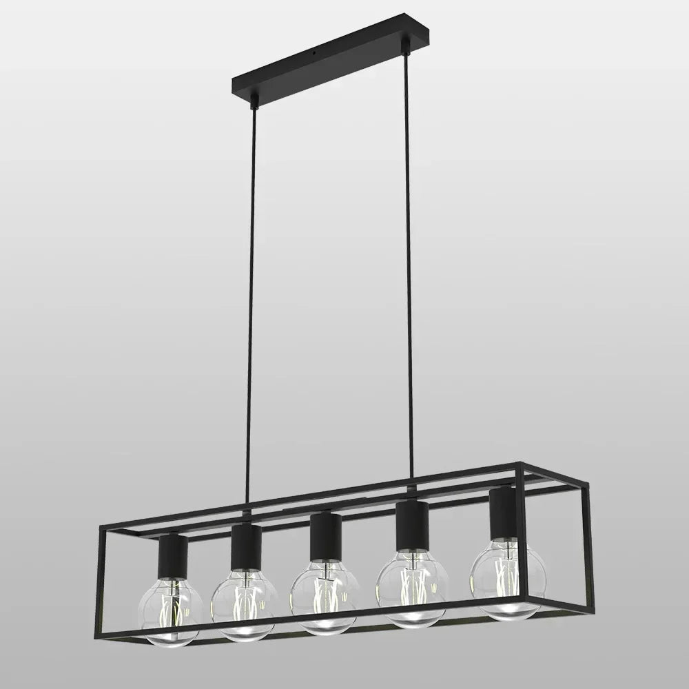 plafonnier led suspendu style industriel rétro avec câble réglable