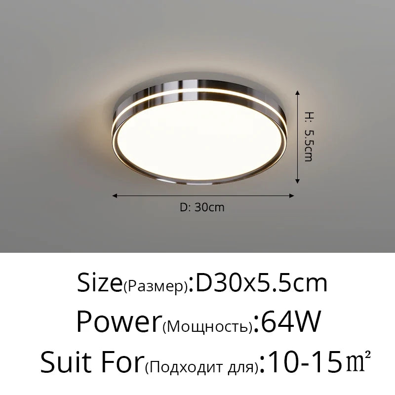 plafonnier led en fer forgé pour éclairage décoratif intérieur