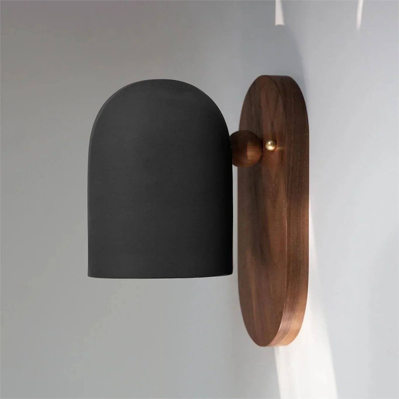Walnut Wood Iron, Simple Modern Wabi-sabi style, Wall Sconce for Bedroom, Bedside, Living, Dining Room, Corridor Aisle