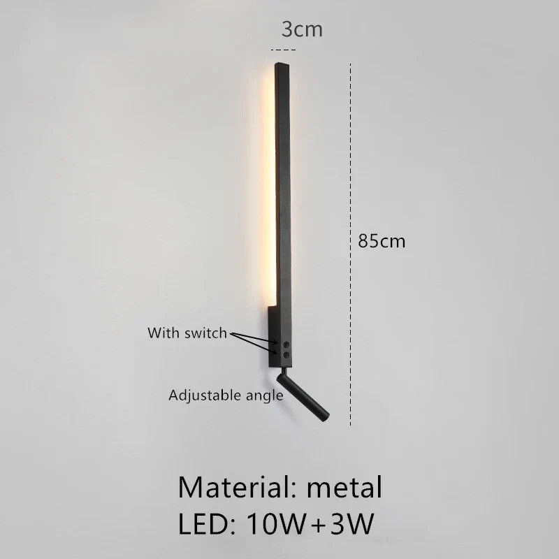 applique murale led minimaliste angle réglable 3000k