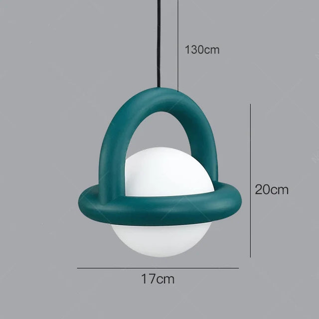 Nordique Simple Ballon Suspension Lampe Jupiter Boule Lampe Chambre Chevet Balconbar Café Petite Suspension Art Designer Lustre