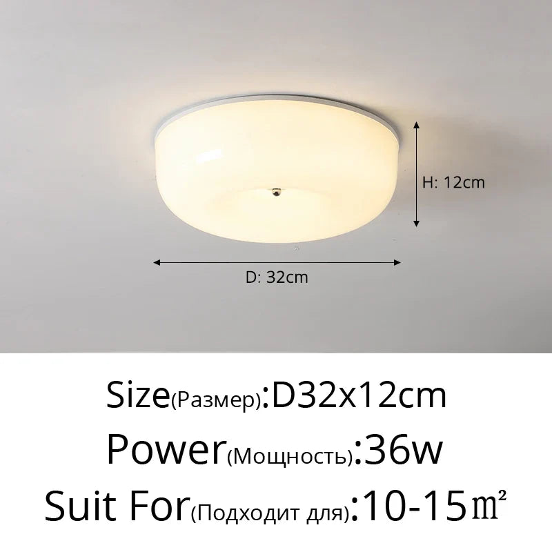 plafonnier en verre simple à spectre complet protection des yeux