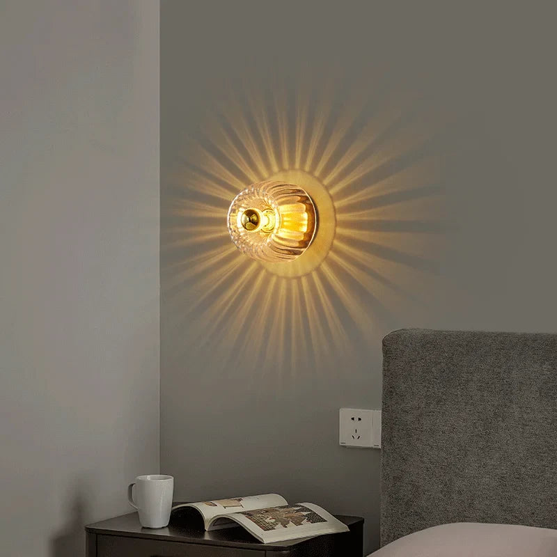 applique murale en verre pour décoration intérieure moderne