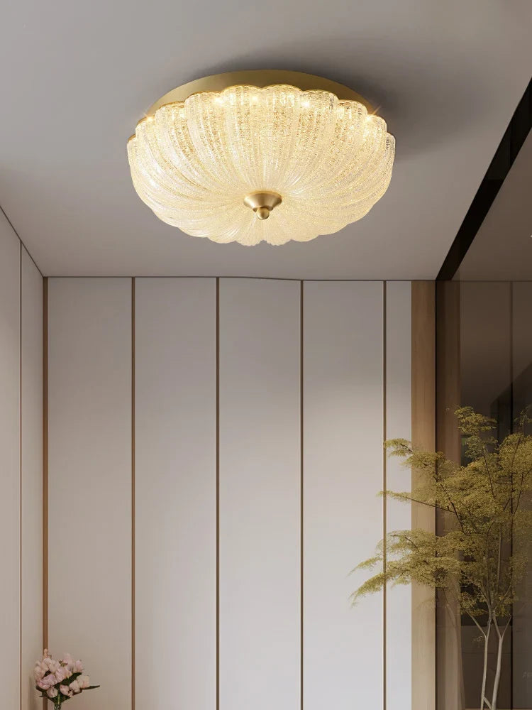 Warm and romantic children's room bedroom ceiling lamp, cream air, master bedroom ceiling light