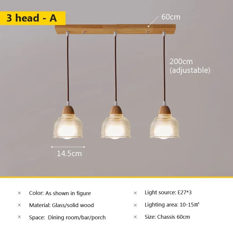 suspension en verre style japonais pour intérieur vintage