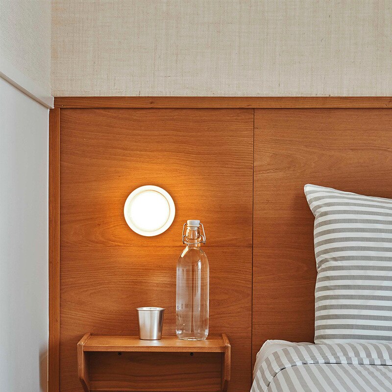 Applique murale design LED ronde en verre Indoor