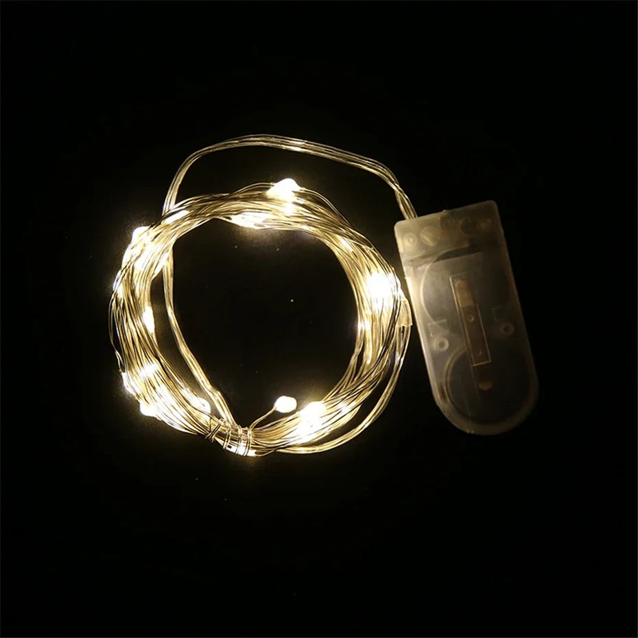 guirlande lumineuse led en fil de cuivre pour décorations de fête
