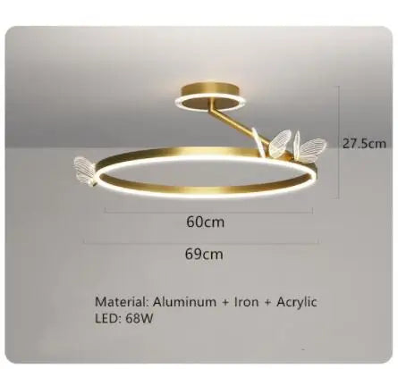 suspension design en acrylique pour décoration moderne de luxe