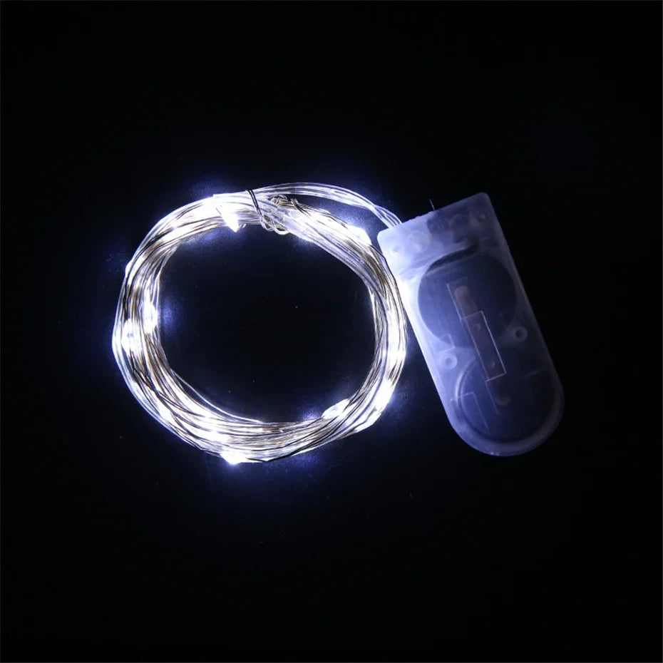 guirlande lumineuse led en fil de cuivre pour décorations de fête