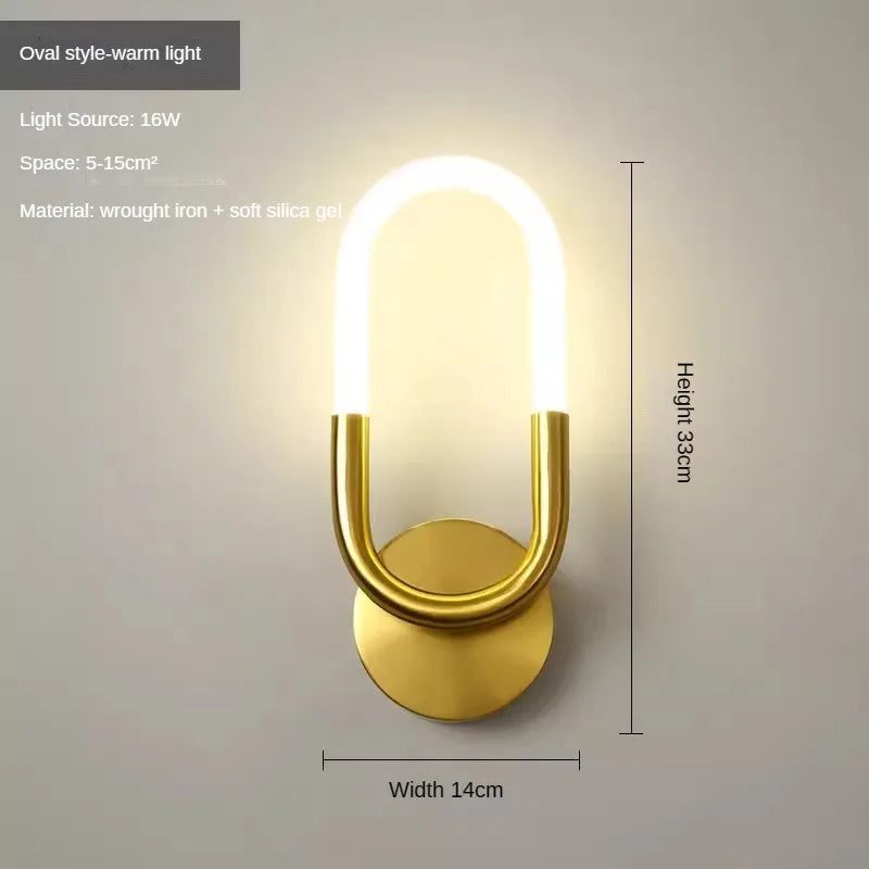 Applique murale led minimaliste moderne pour éclairage intérieur