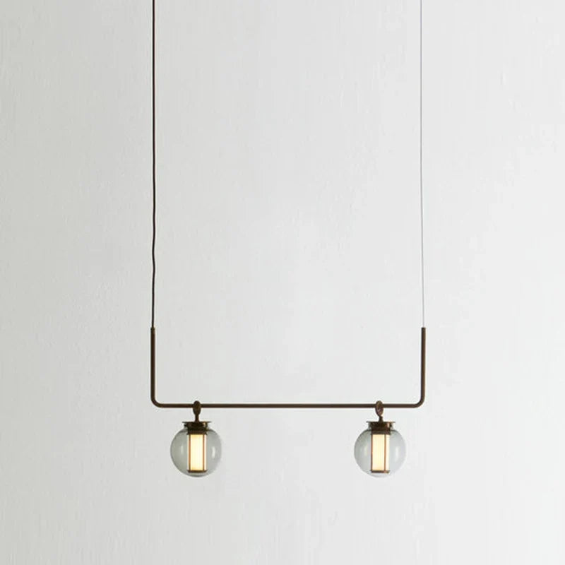 suspension en verre minimaliste pour espaces créatifs et rétro
