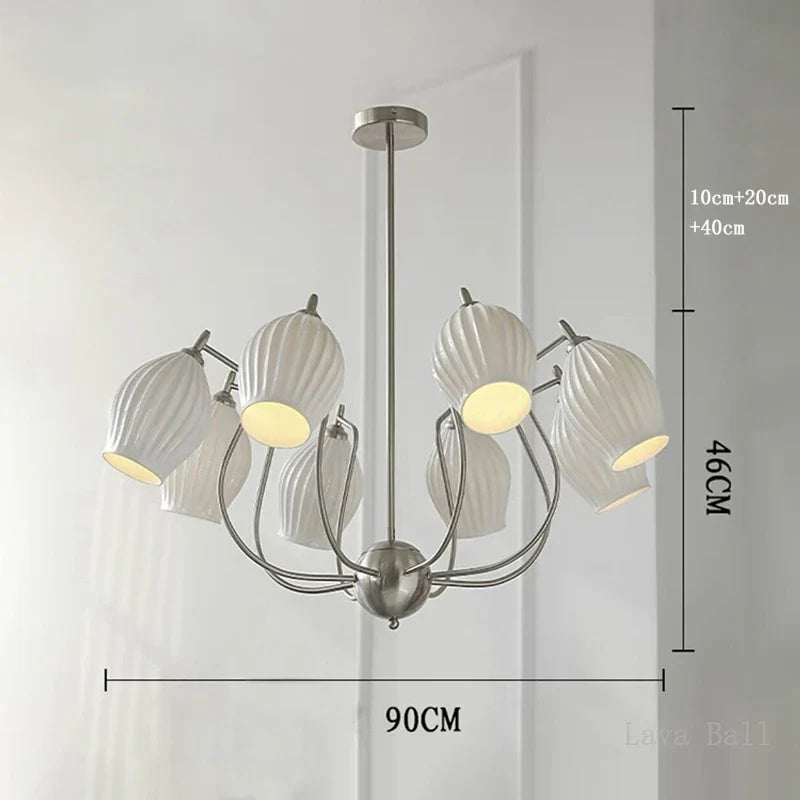 lustre bauhaus français en céramique pour intérieur élégant