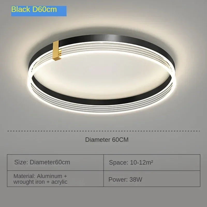 lustre moderne en acrylique avec leds pour décor luxueux