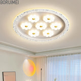 plafonnier à led moderne en cristal pour décoration intérieure
